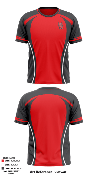 Carl Albert High School Dance 24110224 Short Sleeve Performance Shirt - 1