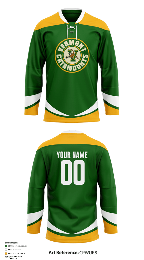 University of Vermont Hockey 34286438 Hockey Jersey - 1