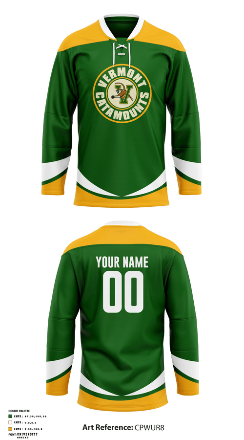 University of Vermont Hockey 34286438 Hockey Jersey - 1