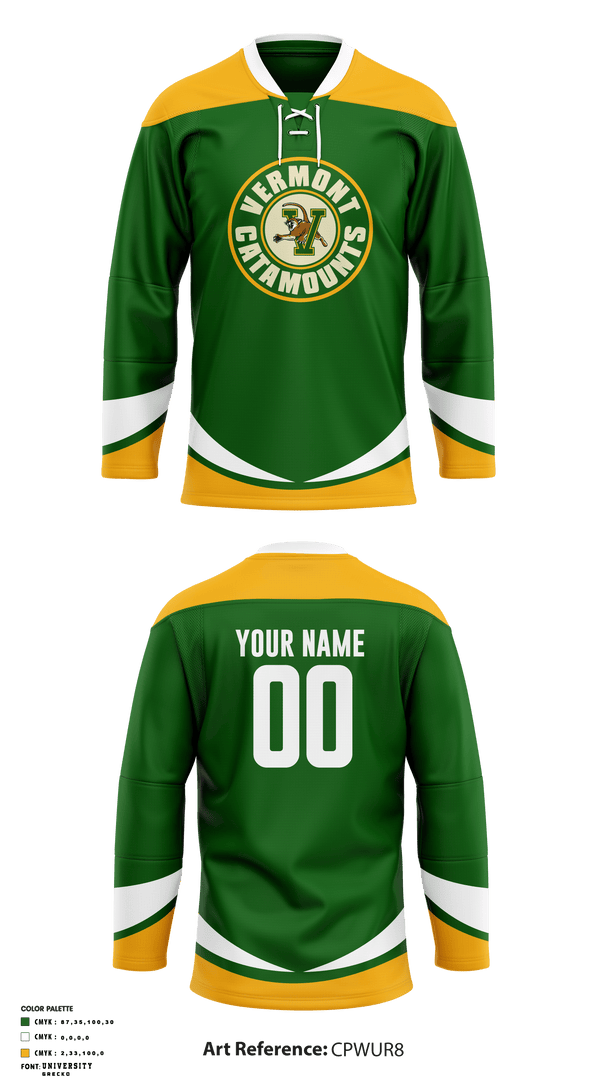 University of Vermont Hockey 34286438 Hockey Jersey - 1