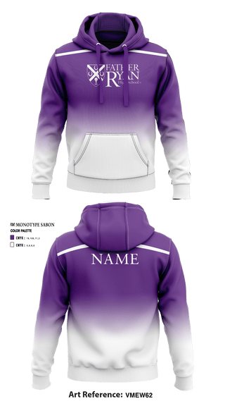 Father Ryan High School Swimming 39423229 Hoodie - 2
