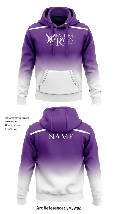 Father Ryan High School Swimming 39423229 Hoodie - 2