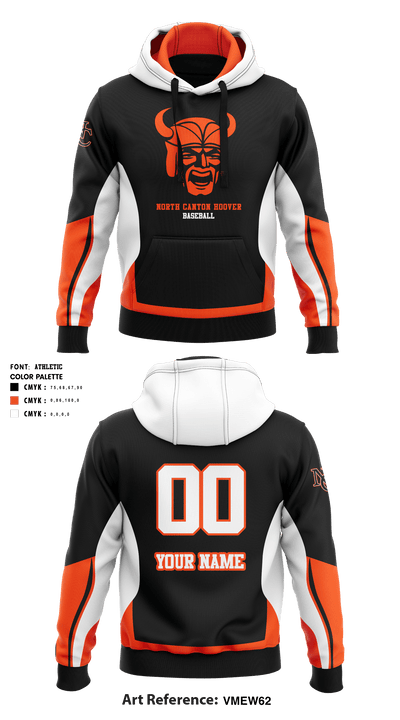 North canton Hoover Vikings baseball 77649881 Hoodie - 3