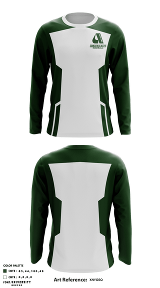 Aiea High School "Na Ali'i" 81346683 Long Sleeve Performance Shirt - 1