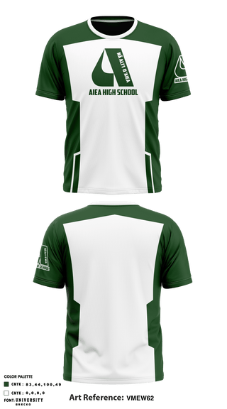 Aiea High School "Na Ali'i" 81346683 Short Sleeve Performance Shirt - 2