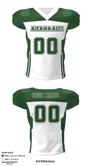 Aiea High School "Na Ali'i" 81346683 Football Jersey - 1