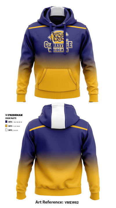 Clarksville High School Volleyball 17780455 Hoodie - 1