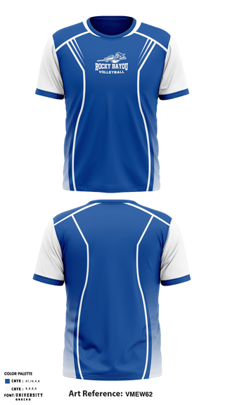 Rocky Bayou Christian School Volleyball 12240043 Short Sleeve Performance Shirt - 1