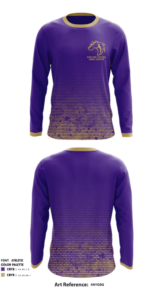 Kirtland Central High School Cross Country 47671780 Long Sleeve Performance Shirt - 1