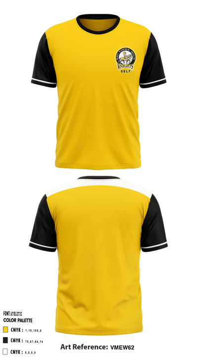Rio Linda High School Golf 17620874 Short Sleeve Performance Shirt - 1