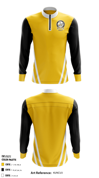 Rio Linda High School Golf 17620874 Quarter Zip Jacket - 1