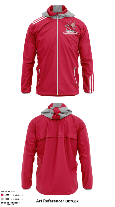 Sacred Heart University Wrestling 85228985 Windbreaker - 2