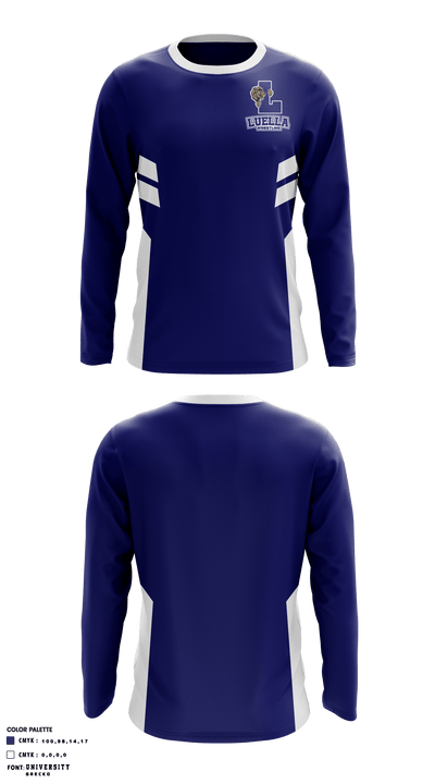 Luella High School Wrestling 48246664 Long Sleeve Performance Shirt - 1