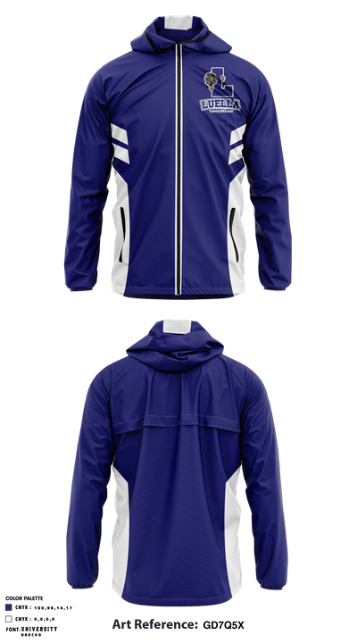 Luella High School Wrestling 48246664 Windbreaker - 1
