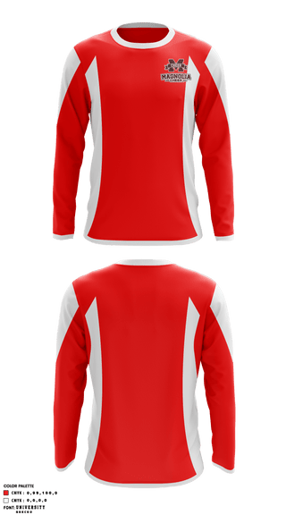 Magnolia High School Cheer 33058931 Long Sleeve Performance Shirt - 2
