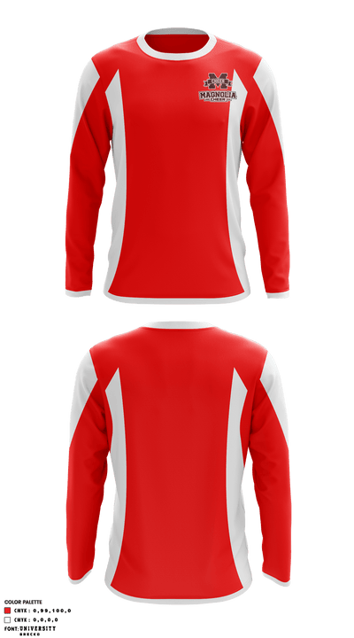 Magnolia High School Cheer 33058931 Long Sleeve Performance Shirt - 2