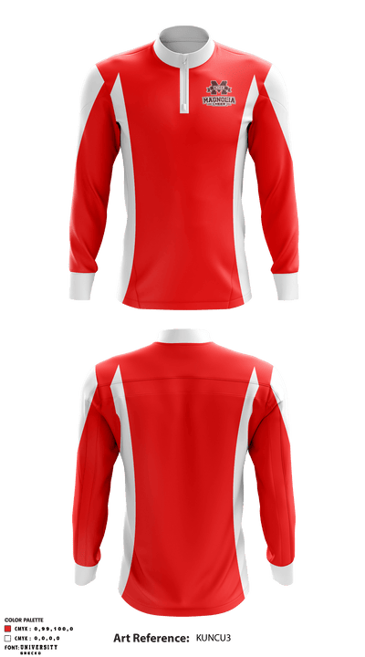 Magnolia High School Cheer 33058931 Quarter Zip Jacket - 2