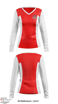 Magnolia High School Cheer 33058931 Women's Long Sleeve V-neck Shirt - 2