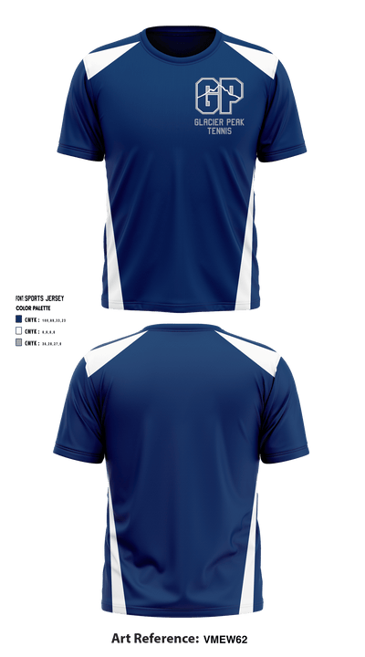 Glacier Peak Tennis 31156554 Short Sleeve Performance Shirt - 1