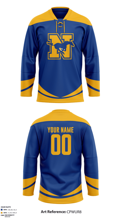 Norwood High School Ice Hockey 98152010 Hockey Jersey - 1