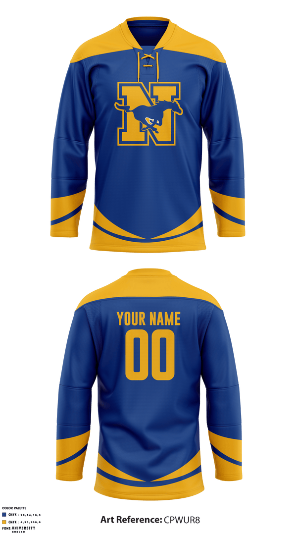 Norwood High School Ice Hockey 98152010 Hockey Jersey - 1
