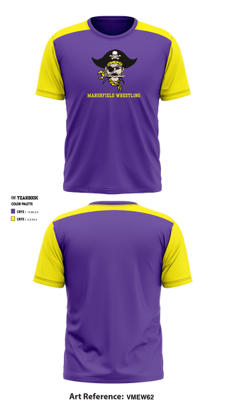 Marshfield High School Wrestling 37612637 Short Sleeve Performance Shirt - 1