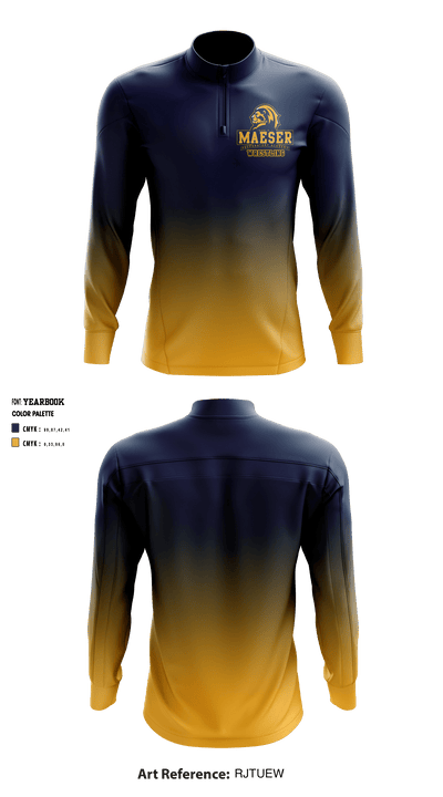 Karl G Maeser Preparatory Academy Wrestling 50718389 Quarter Zip Jacket - 2