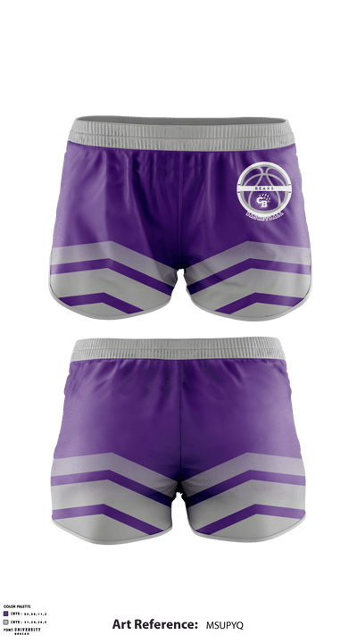 Cherokee Bluff High School Basketball 34197099 Women's Shorts - 1