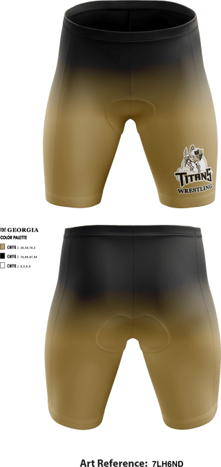 Treasure Coast Titans 33614318 Men's Compression Shorts - 1