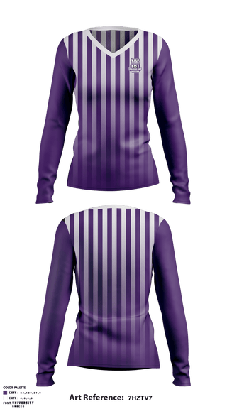 Diamond Bar Ayso Soccer 90129957 Women's Long Sleeve V-neck Shirt - 1