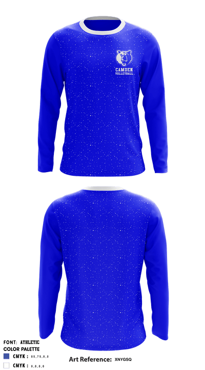 Camden County High School Volleyball 83978364 Long Sleeve Performance Shirt - 1