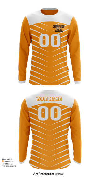 Skyline Prep High School Football 36850382 Long Sleeve Performance Shirt - 2