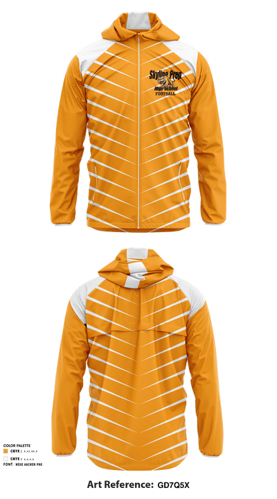 Skyline Prep High School Football 36850382 Windbreaker - 1