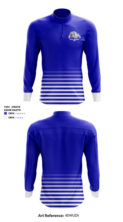 Lovell High School Golf 62782506 Quarter Zip Jacket - 1
