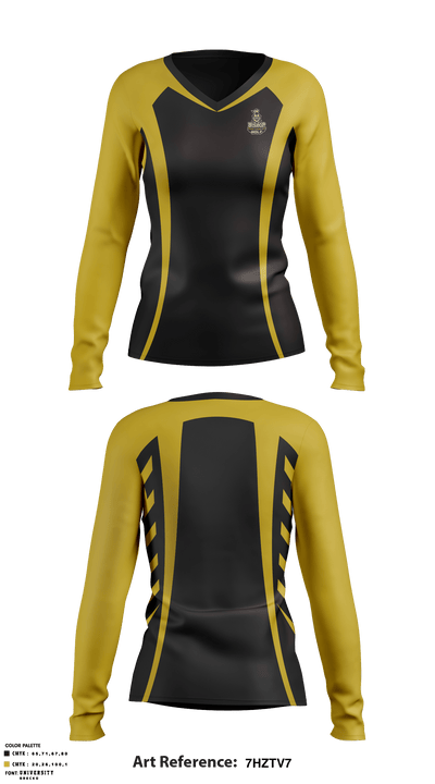 Bishop Montgomery High School Soccer 79550784 Women's Long Sleeve V-neck Shirt - 1
