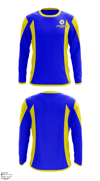 Cleveland Hill High School Cheer 53911209 Long Sleeve Performance Shirt - 1