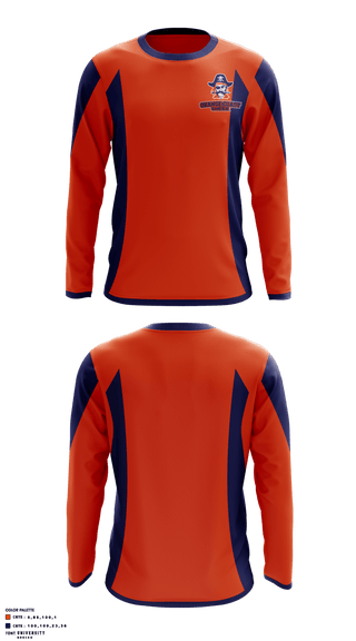 Orange Coast College Cheer 35245430 Long Sleeve Performance Shirt - 1