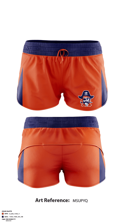 Orange Coast College Cheer 35245430 Track Shorts - 1