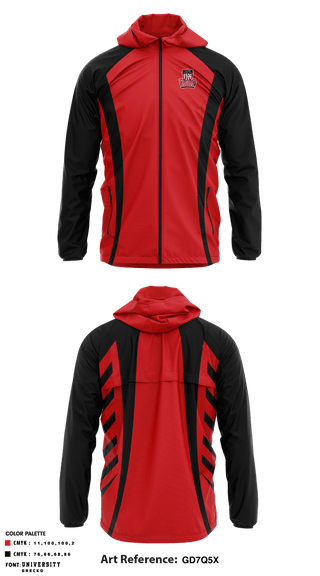 Wagner High School Soccer 44732640 Windbreaker - 1