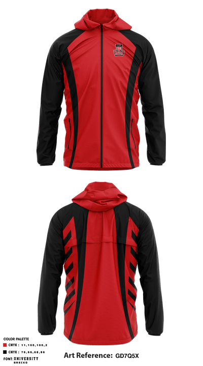 Wagner High School Soccer 44732640 Windbreaker - 1