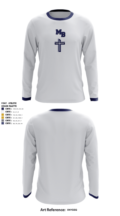 Mt Bethel Christian Academy Upper School Basketball 66174729 Long Sleeve Shooting Shirt - 3