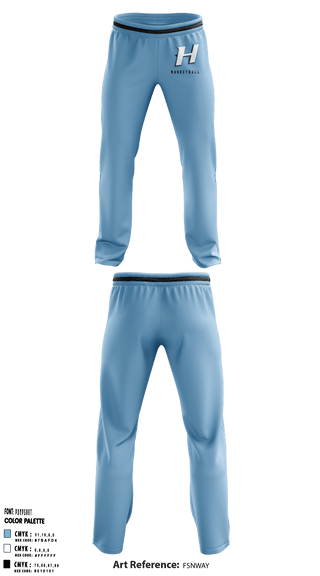 Players ONLY Huntingtown Girls Basketball 50634737 Sweatpants - 4