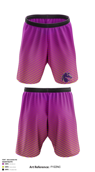 Temecula Mustangs 81044733 Athletic Shorts With Pockets - 1