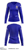 Denver Police District 4 6722574 Women's Long Sleeve V-neck Shirt - 1