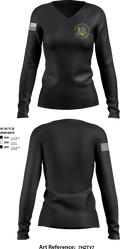 SOI—E A Co 53162589 Women's Long Sleeve V-neck Shirt - 1