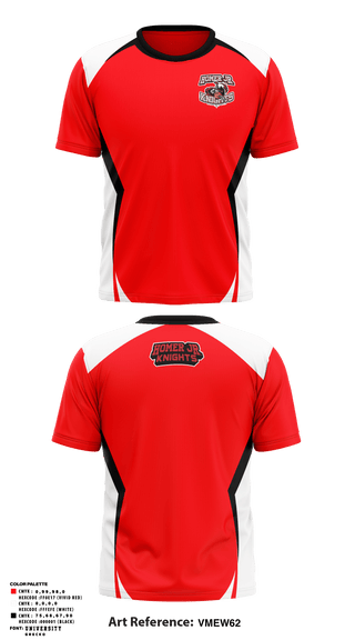 Homer Jr. Knights 63034779 Short Sleeve Performance Shirt - 2