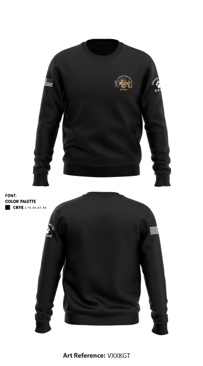 DENVER METRO PROTECTIVE SERVICES K9 UNIT 53255835 Crew Neck Sweatshirt - 1