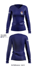 SSU 81385058 Women's Long Sleeve V-neck Shirt - 1