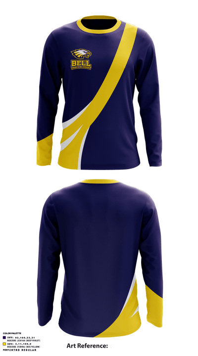 Bell High School 2370416 Long Sleeve Performance Shirt - 1