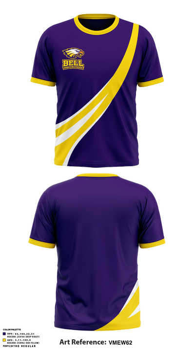Bell High School 2370416 Short Sleeve Performance Shirt - 1